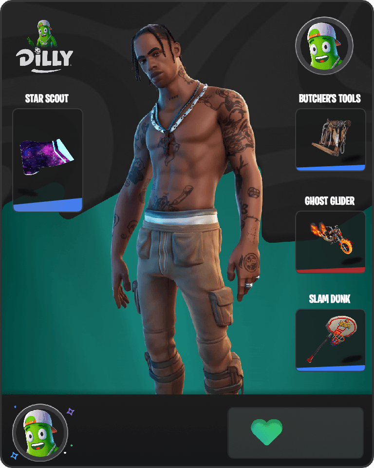 Travis Scott Fortnite combo