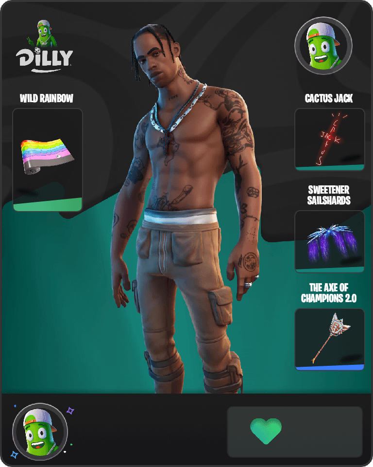 Travis Scott Fortnite combo