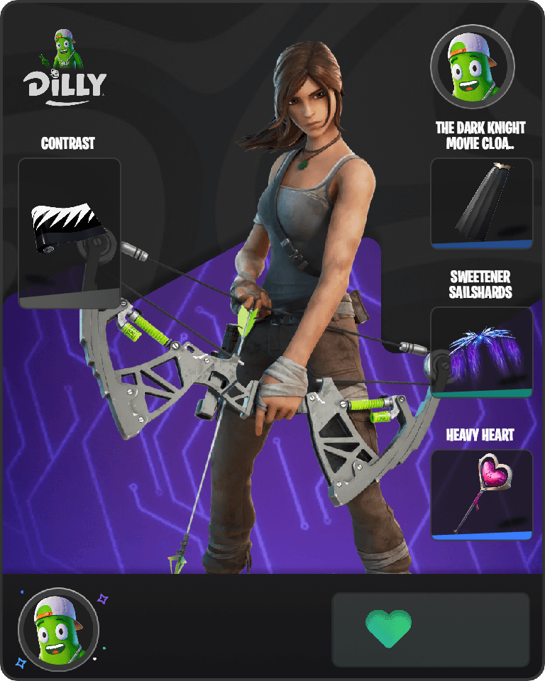 Lara Croft Fortnite combo