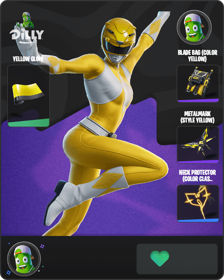 Yellow Ranger Fortnite combo