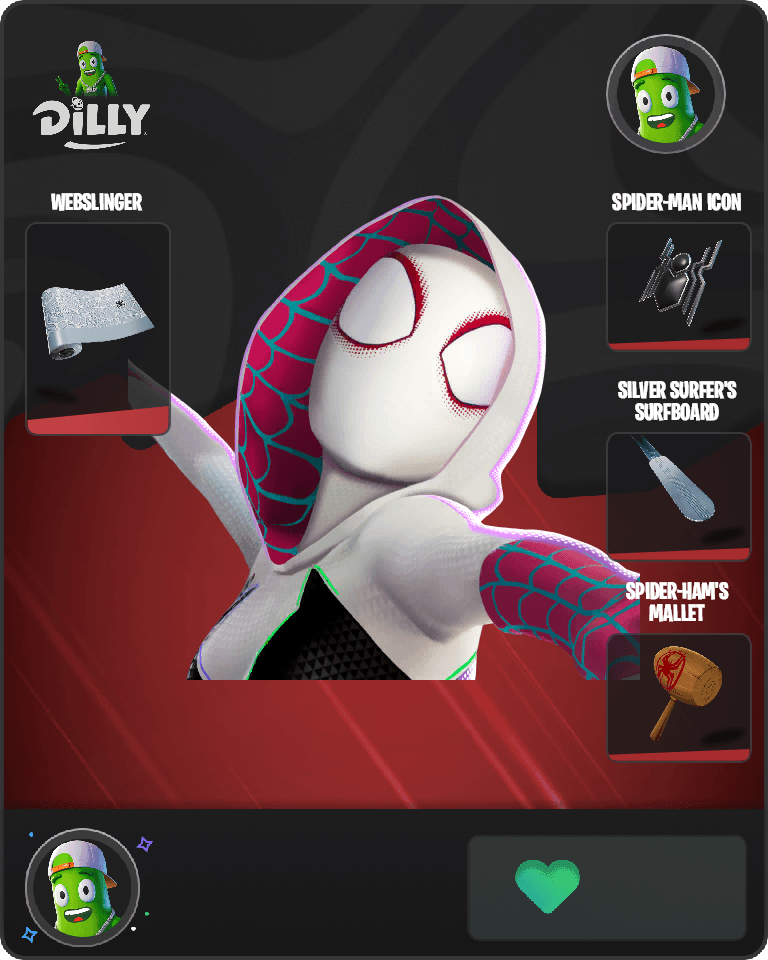 Spider-Gwen Fortnite combo