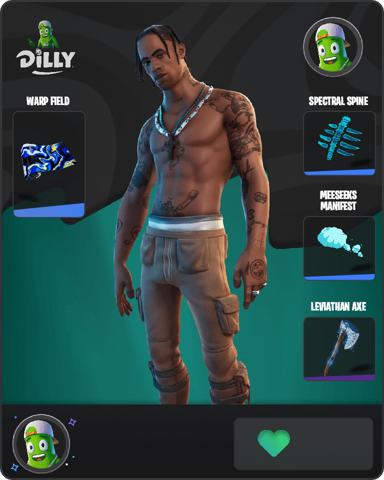 Travis Scott Fortnite combo