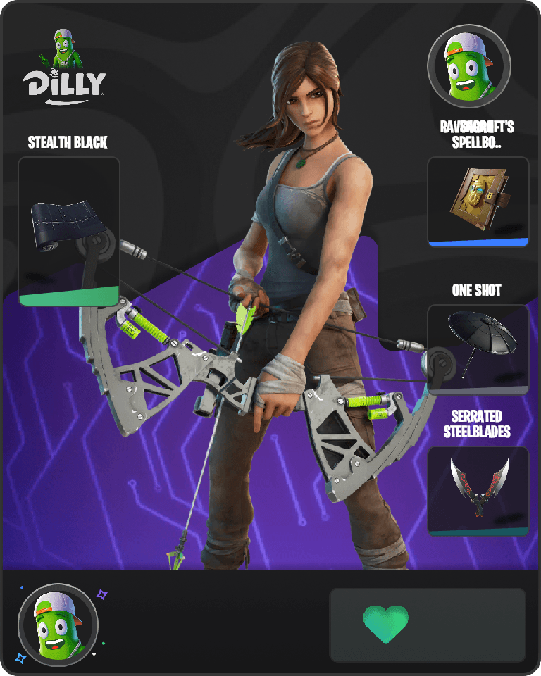 Lara Croft Fortnite combo