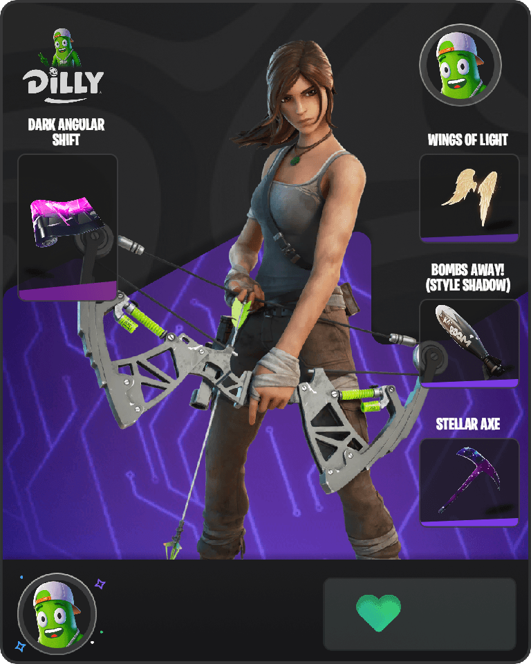 Lara Croft Fortnite combo