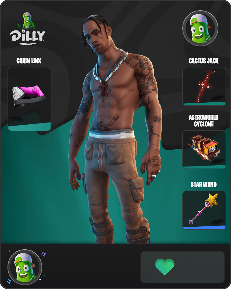 Travis Scott Fortnite combo