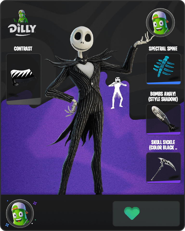 Jack Skellington Fortnite combo