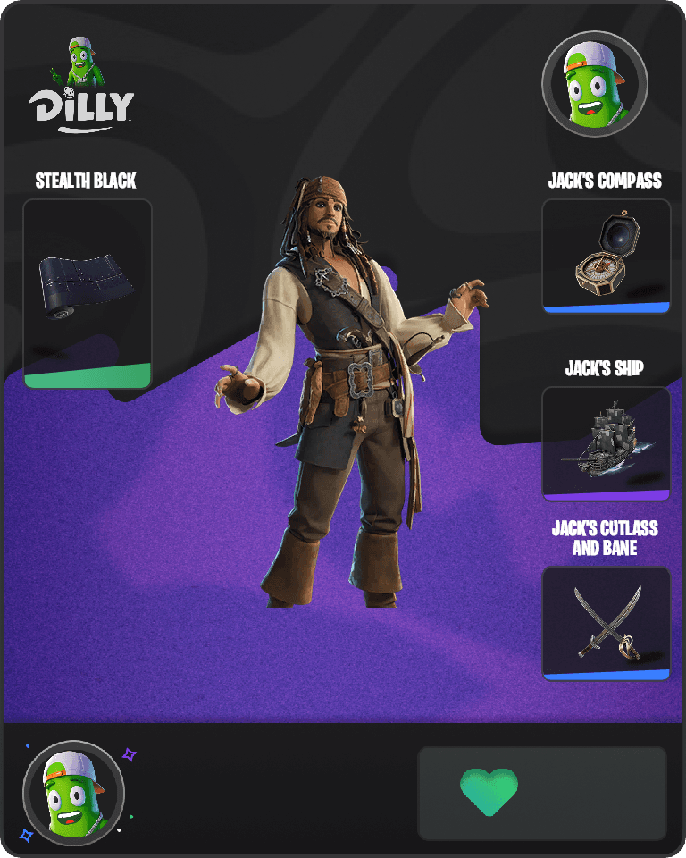 Jack Sparrow Fortnite combo