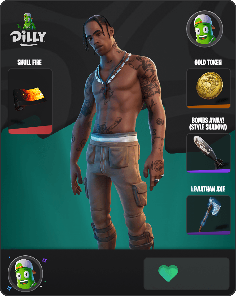 Travis Scott Fortnite combo