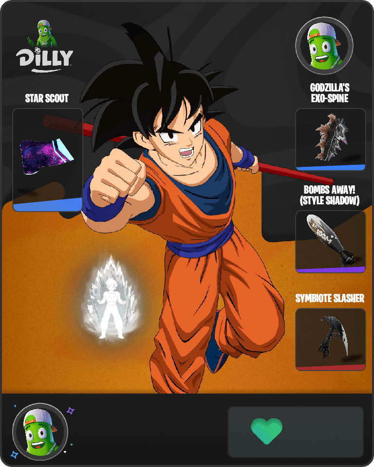 Son Goku Fortnite combo