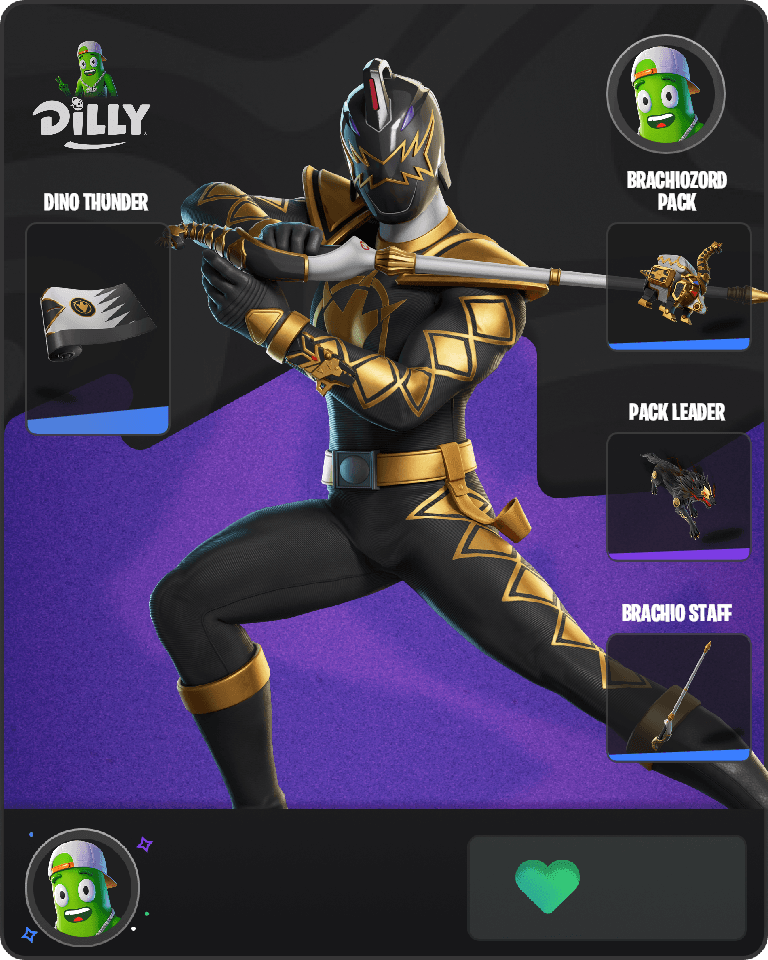 Black Dino Ranger Fortnite combo