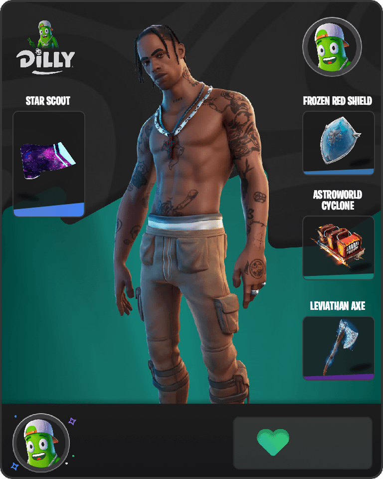 Travis Scott Fortnite combo