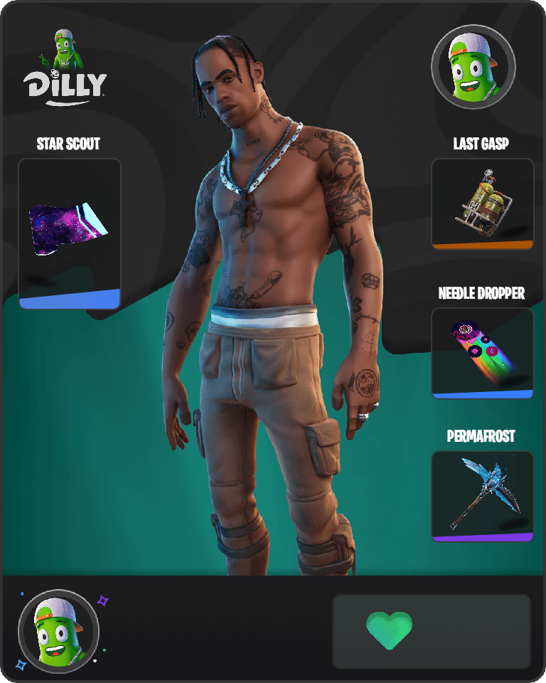 Travis Scott Fortnite combo