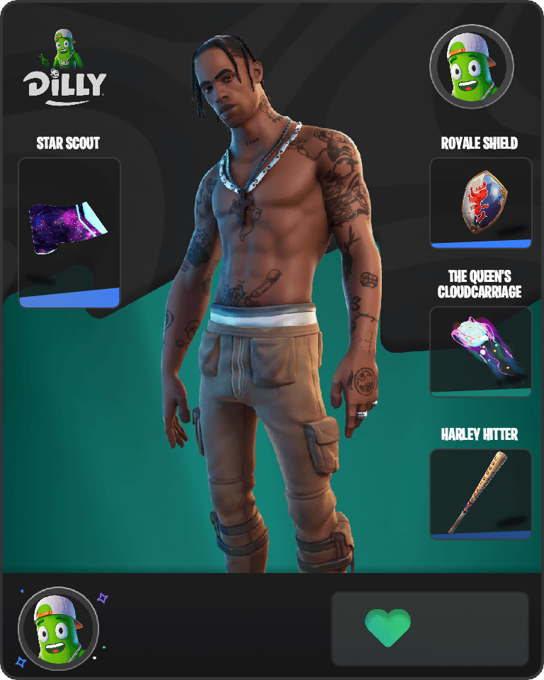 Travis Scott Fortnite combo