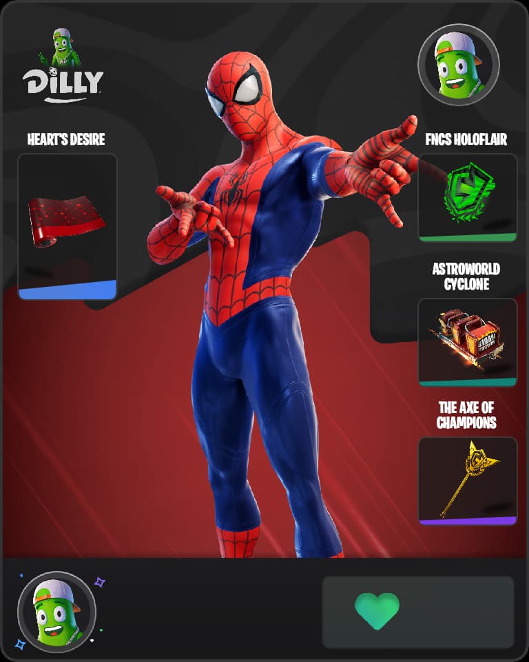 Spider-Man Fortnite skin combo