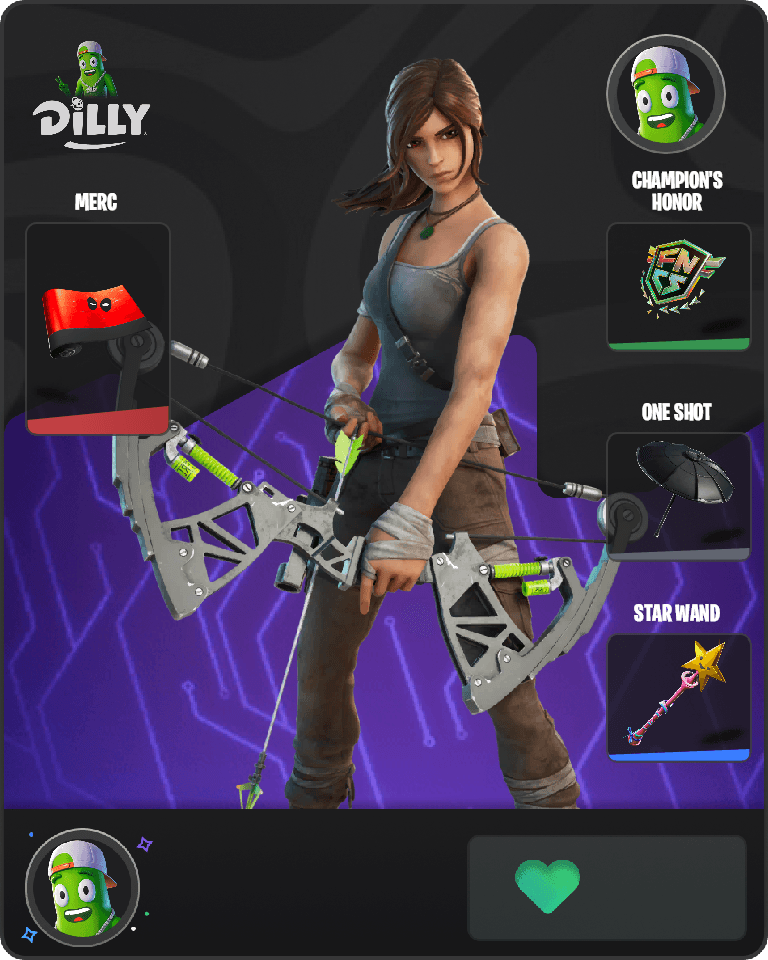 Lara Croft Fortnite combo