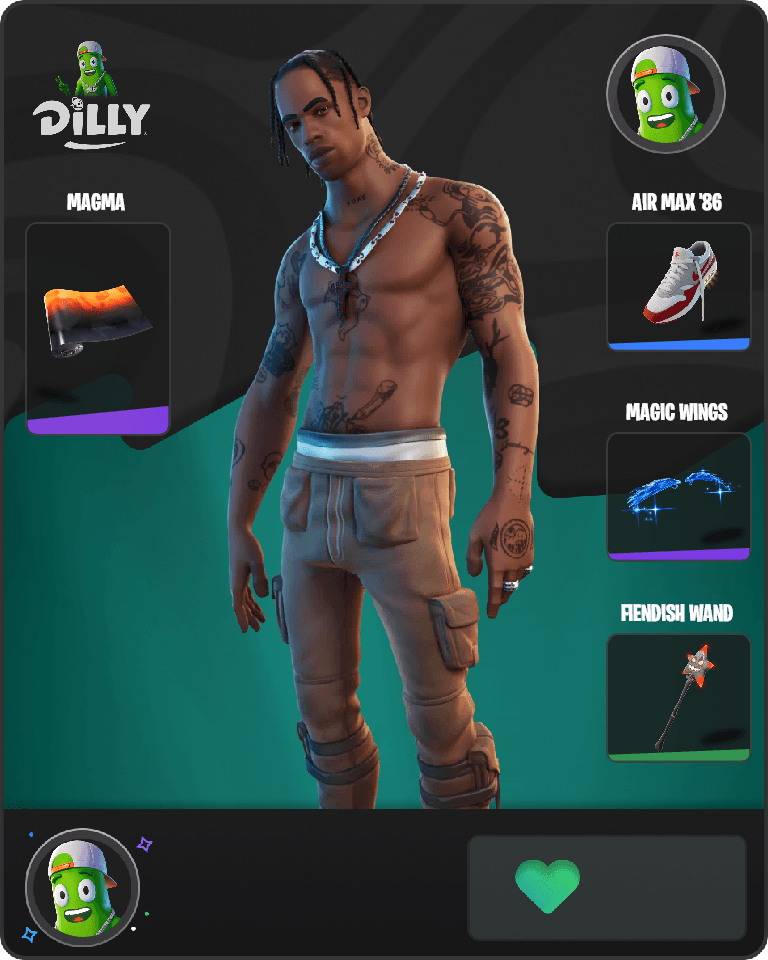 Travis Scott Fortnite combo