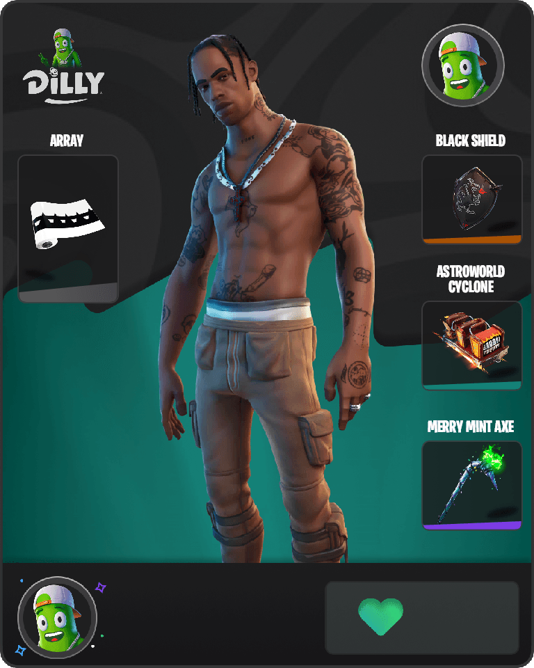 Travis Scott Fortnite combo