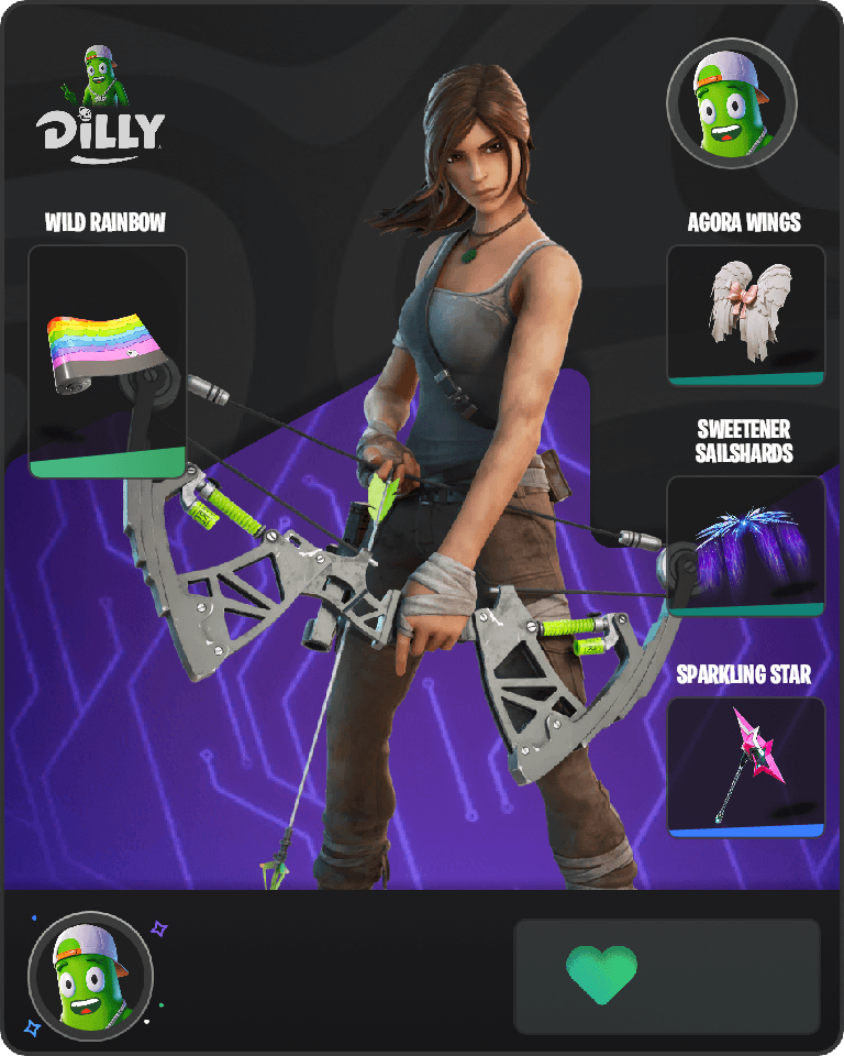 Lara Croft Fortnite combo