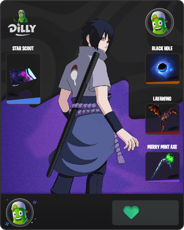 Sasuke Uchiha Fortnite combo