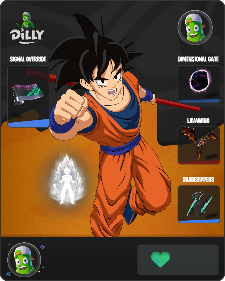 Son Goku Fortnite combo