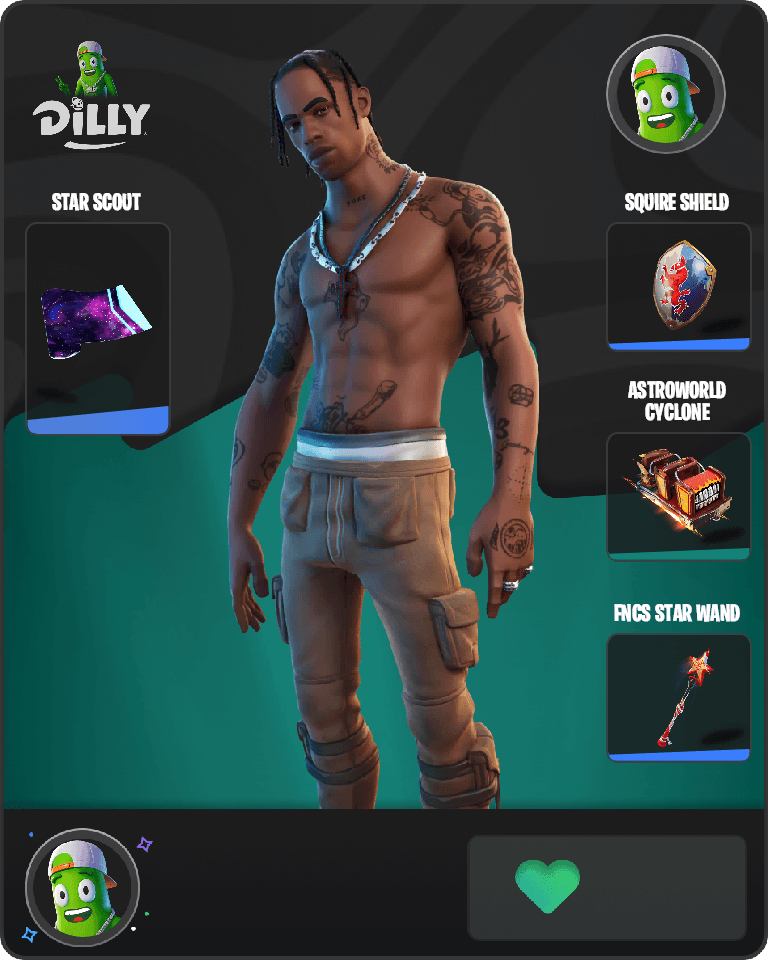 Travis Scott Fortnite combo