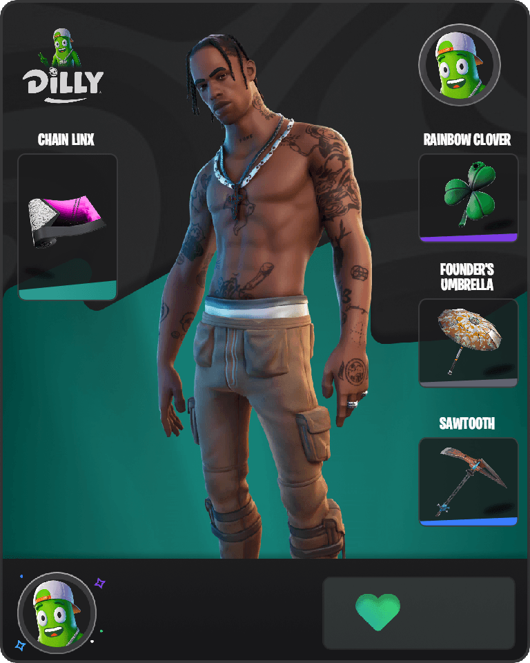 Travis Scott Fortnite combo