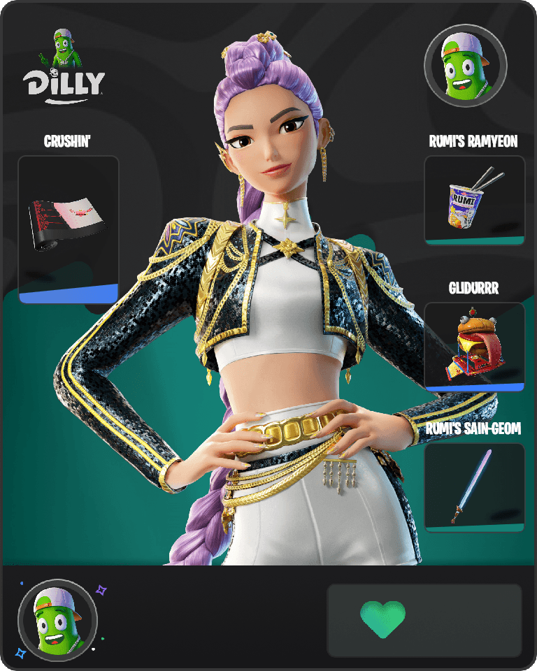 Golden Rumi Fortnite combo