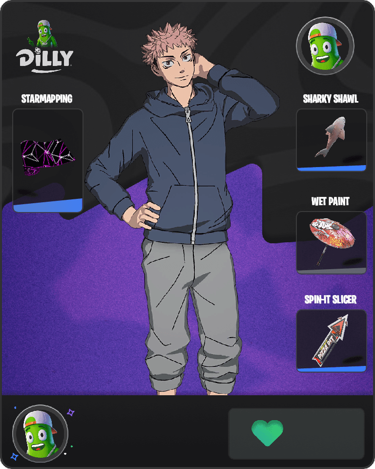 Streetwear Yuji Itadori Fortnite combo
