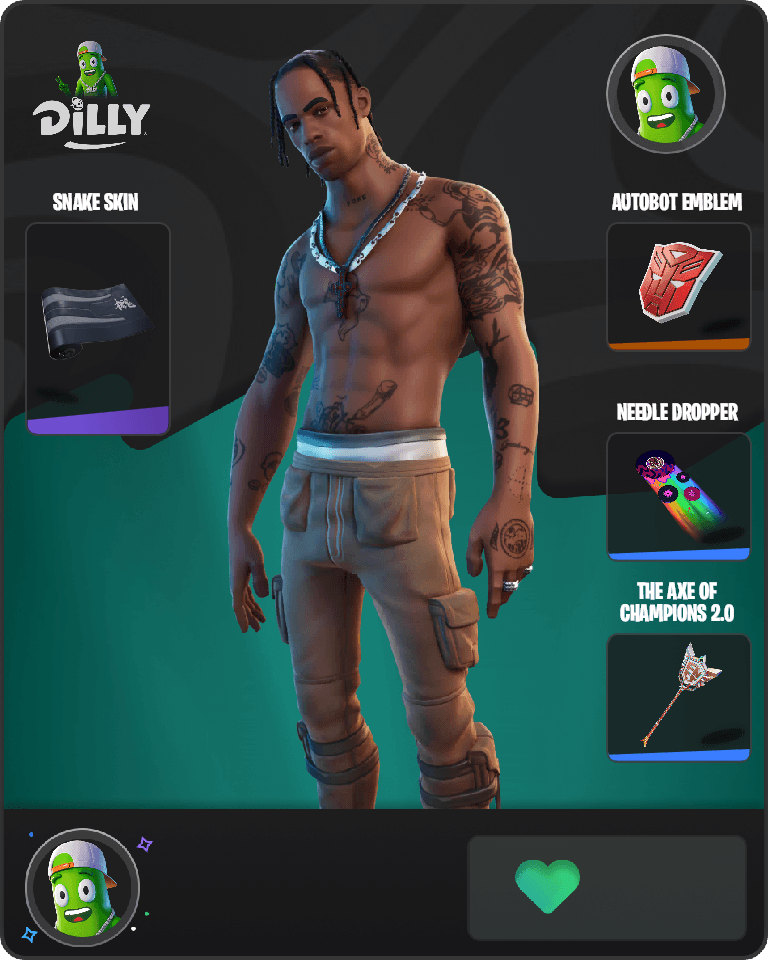 Travis Scott Fortnite combo