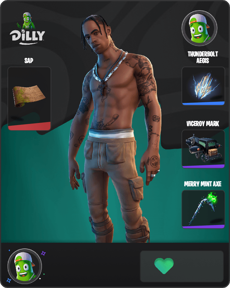 Travis Scott Fortnite combo