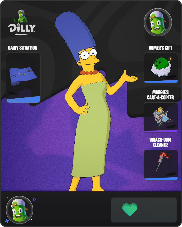 Marge Simpson Fortnite combo