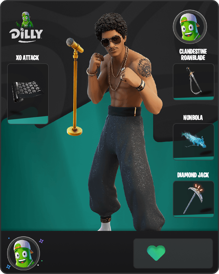 Bruno Mars Fortnite combo