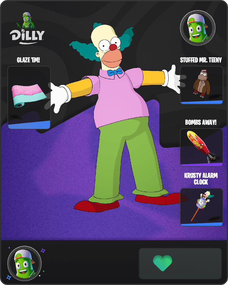 Krusty the Clown Fortnite combo