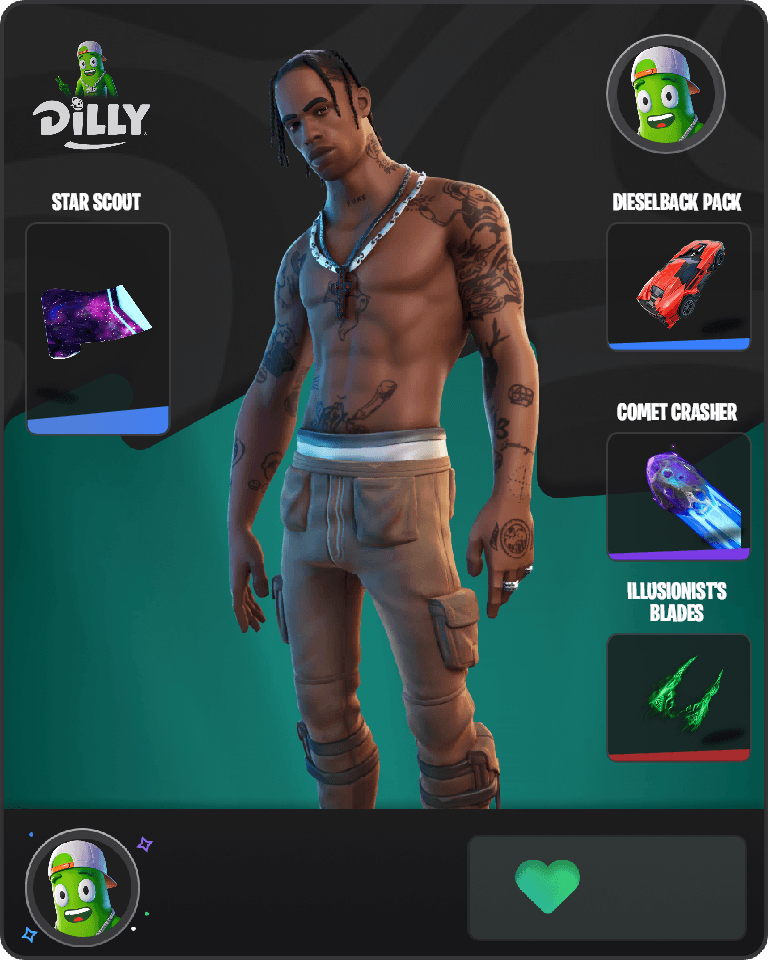 Travis Scott Fortnite combo