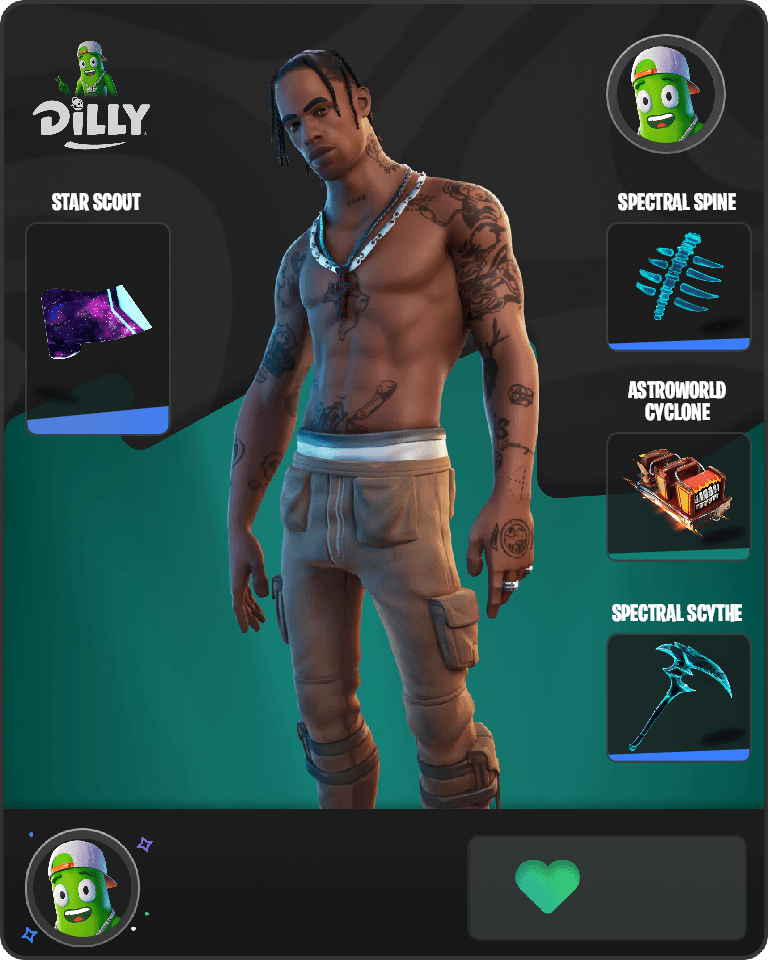 Travis Scott Fortnite combo