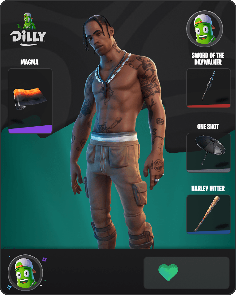 Travis Scott Fortnite combo
