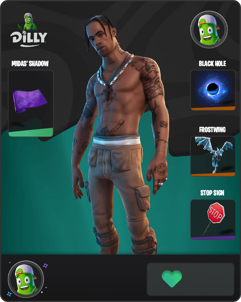 Travis Scott Fortnite combo