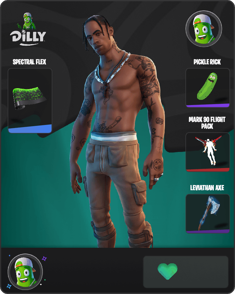 Travis Scott Fortnite combo