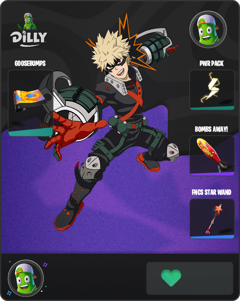 Katsuki Bakugo Fortnite combo