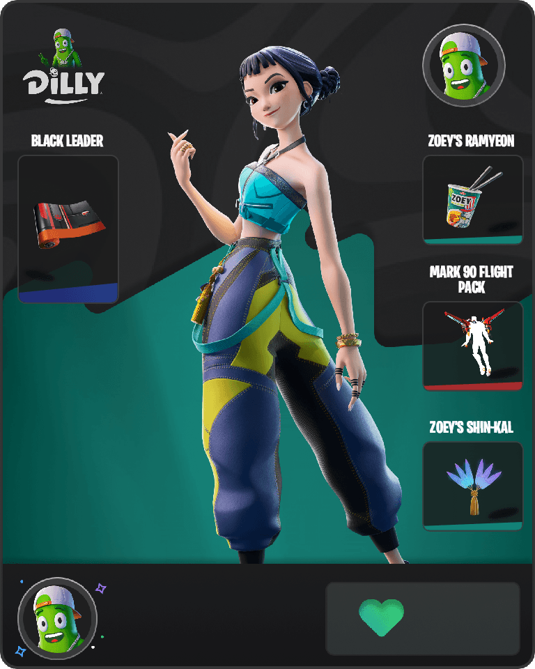 Zoey (HUNTR/X) Fortnite combo