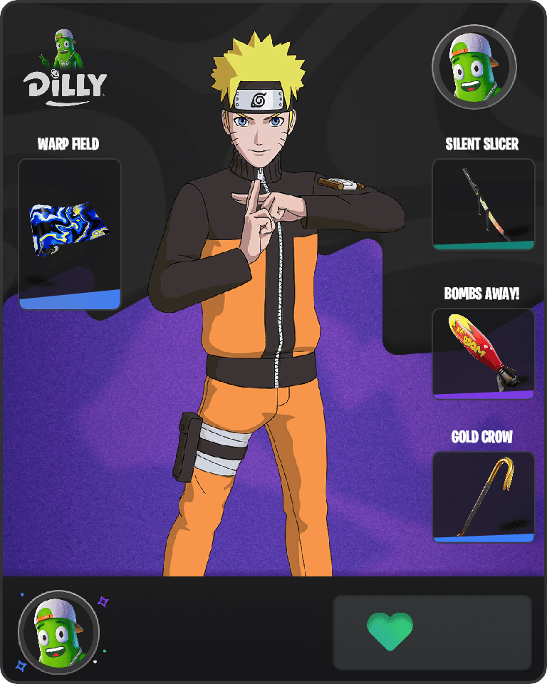 Naruto Uzumaki Fortnite combo