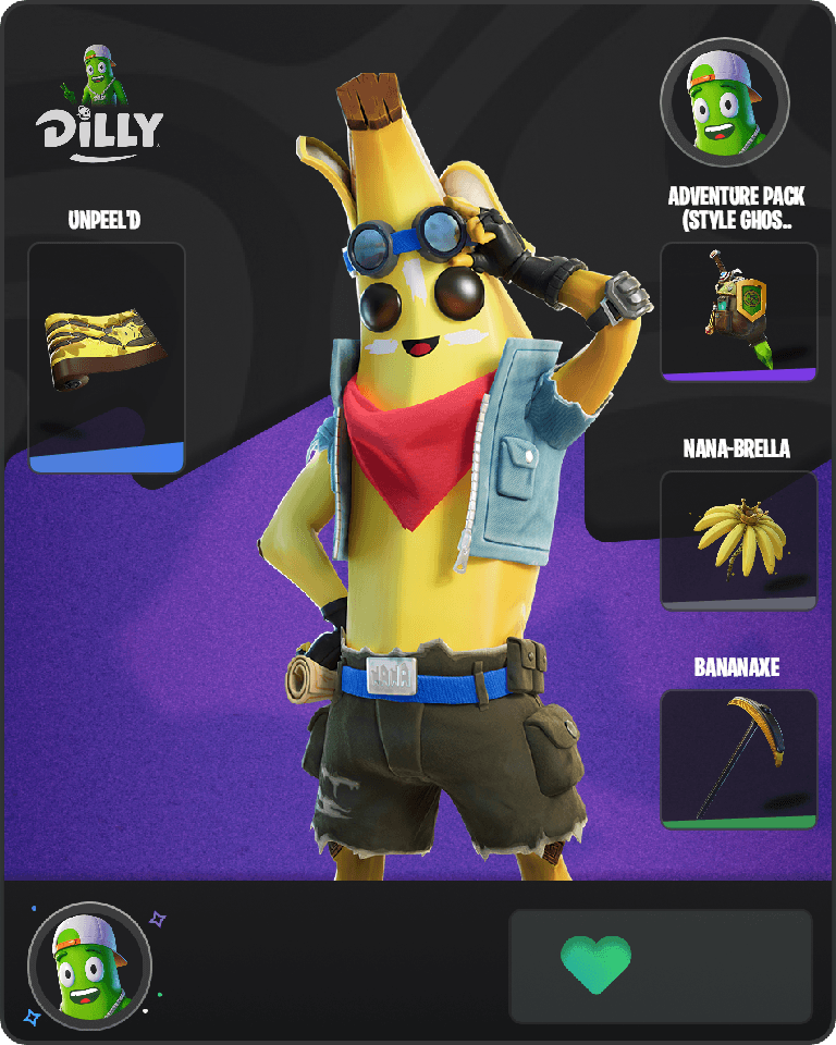 Adventure Peely Fortnite combo