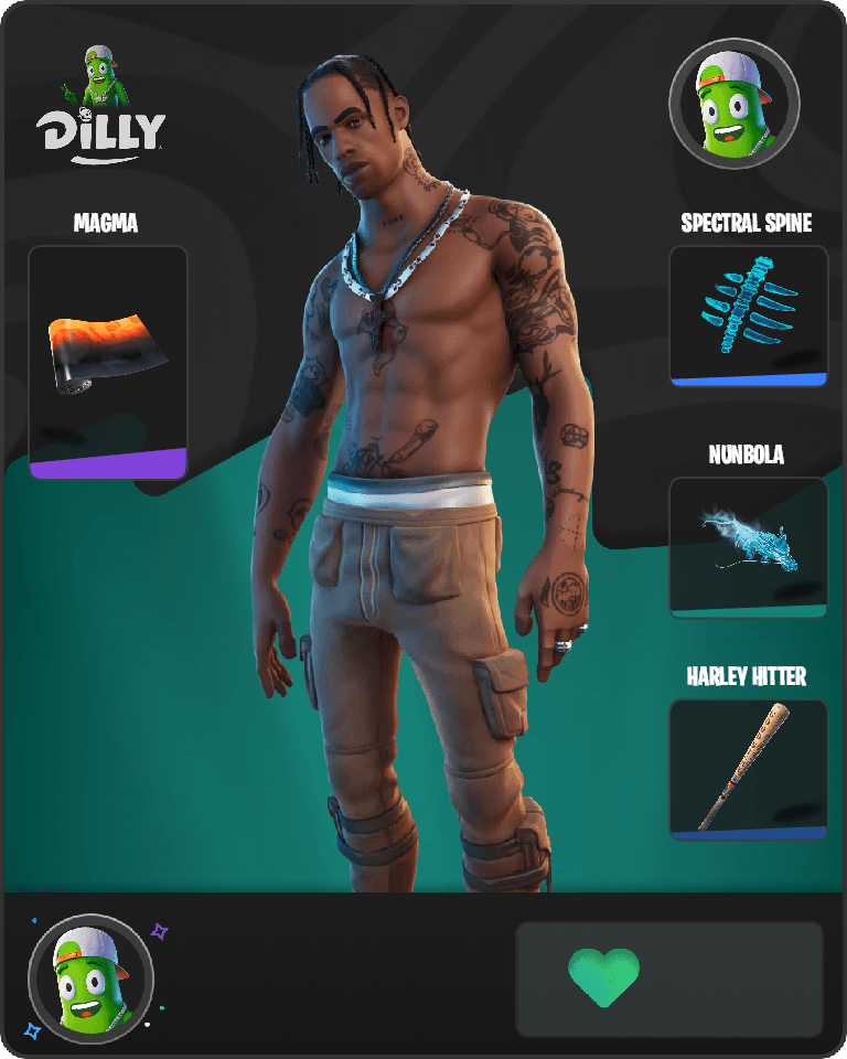Travis Scott Fortnite combo