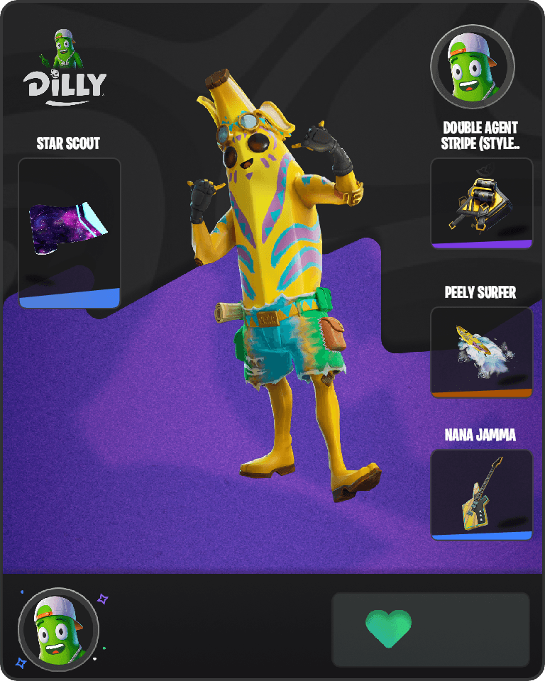 Island Adventure Peely Fortnite combo