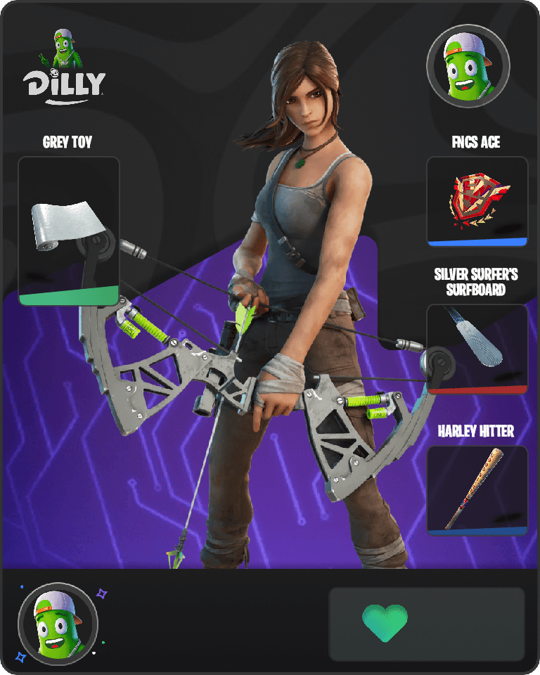 Lara Croft Fortnite combo