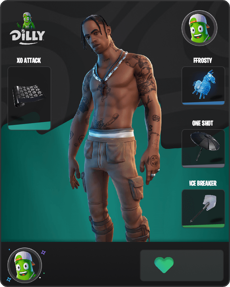 Travis Scott Fortnite combo