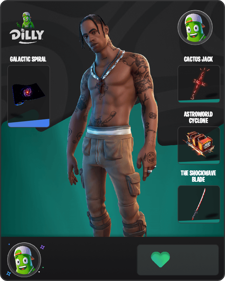 Travis Scott Fortnite combo