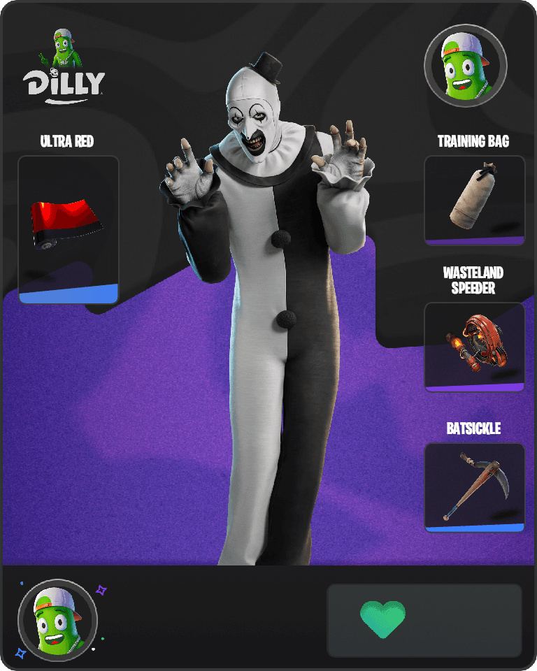 Art the Clown Fortnite combo