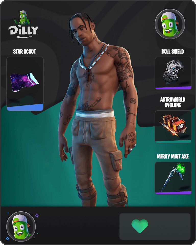 Travis Scott Fortnite combo