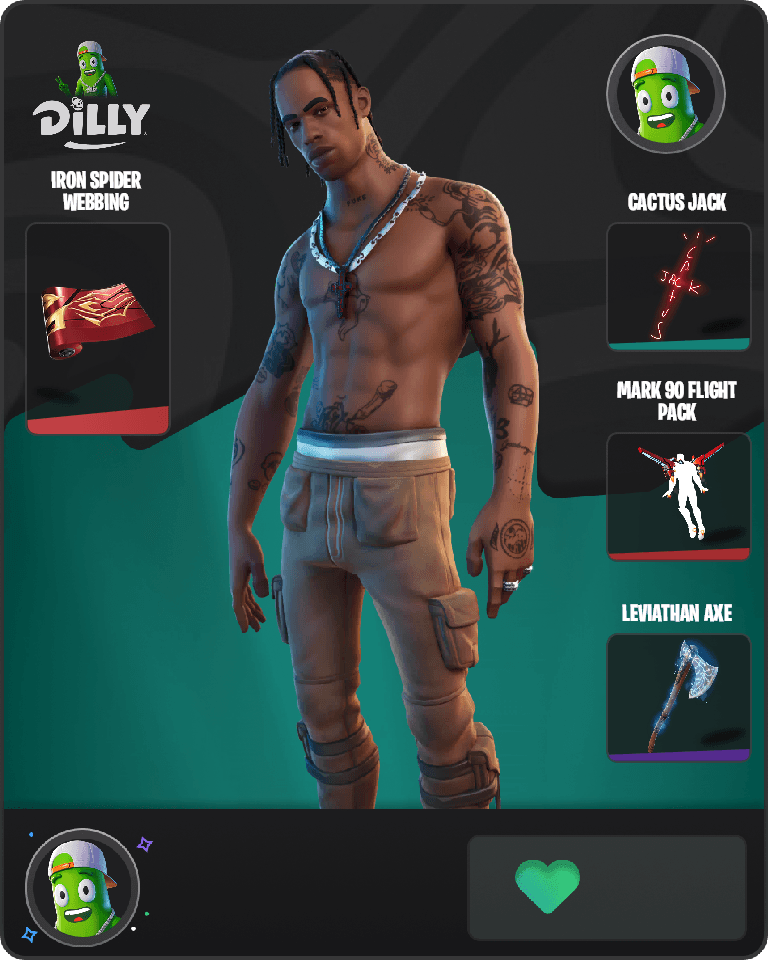 Travis Scott Fortnite combo